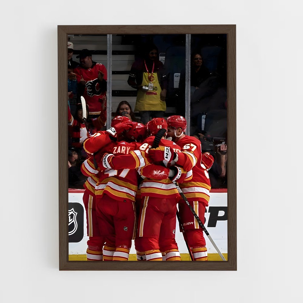 Poster Calgary de flames – affiche Hockey sur glace (vue 5)